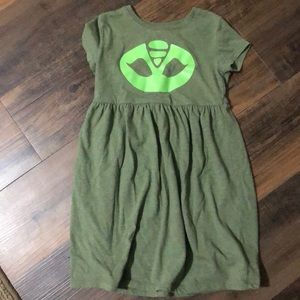 Girls dress with custom pj mask dress